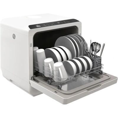 HOMCOM - Mini lave-vaisselle de table - 4 couverts - blanc - Publicité HOMCOM - Mini lave-vaisselle de table - 4 couverts - blanc - Publicité