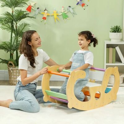 AIYAPLAY - Escalera arco iris 2 en 1 - Uso interior AIYAPLAY - Escalera arco iris 2 en 1 - Uso interior