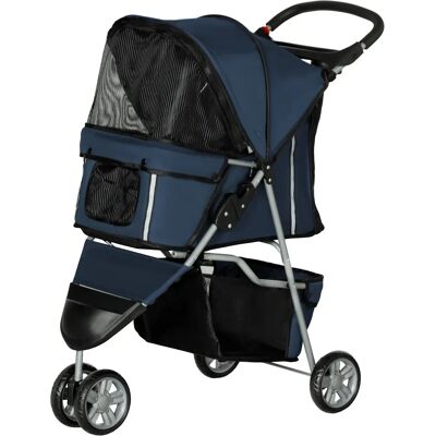 PawHut Poussette Pliable pour Animaux - Bleu - Type d'Animal - Publicité PawHut Poussette Pliable pour Animaux - Bleu - Type d'Animal - Publicité
