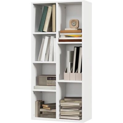 Étagère HOMCOM Blanche 7 Cubes - Rangement pour Salon, Chambre, Bureau - Publicité Étagère HOMCOM Blanche 7 Cubes - Rangement pour Salon, Chambre, Bureau - Publicité