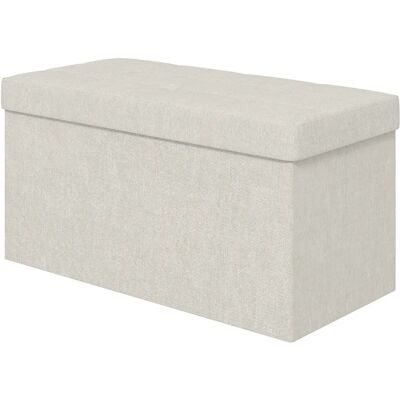 HOMCOM Aufbewahrungs-Pouf, Truhenbank, 76x38x38cm, 84L, faltbar HOMCOM Aufbewahrungs-Pouf, Truhenbank, 76x38x38cm, 84L, faltbar