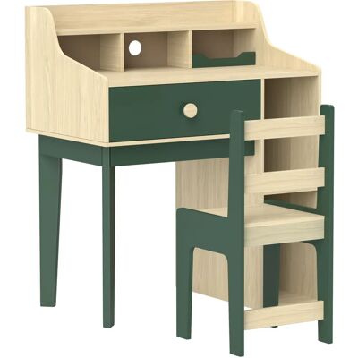 Ensemble bureau et chaise pour enfants AIYAPLAY - Vert, stockage double, 3-10 ans - Publicité Ensemble bureau et chaise pour enfants AIYAPLAY - Vert, stockage double, 3-10 ans - Publicité