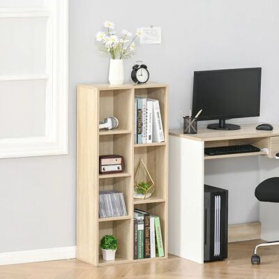 HOMCOM - 7-Cube - Naturale - 50x24x106 cm - Libreria HOMCOM - 7-Cube - Naturale - 50x24x106 cm - Libreria
