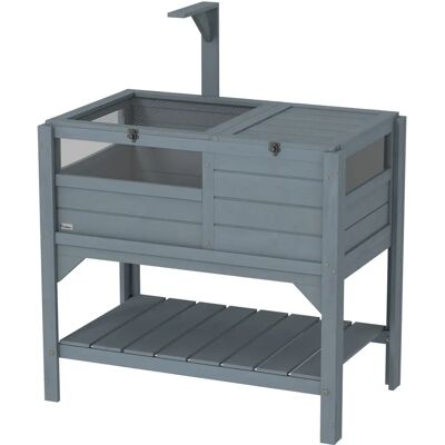 PawHut Gabbia per tartarughe - Supporto elevato con mensola PawHut Gabbia per tartarughe - Supporto elevato con mensola