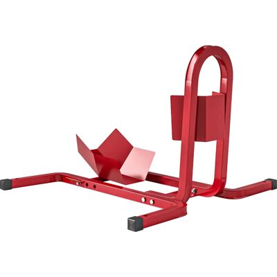 HOMCOM Support de Roue Moto - 17-21 Pouces, Rouge - Publicité HOMCOM Support de Roue Moto - 17-21 Pouces, Rouge - Publicité