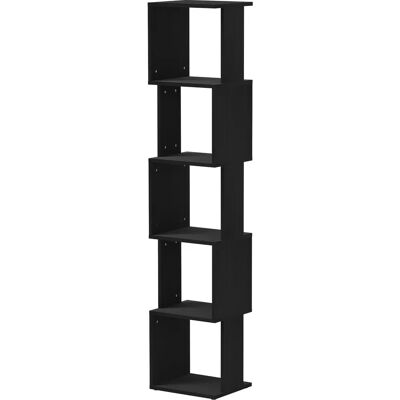 Bibliothèque HOMCOM Noire à 5 Niveaux - Rangement Moderne pour Salon ou Bureau - Publicité Bibliothèque HOMCOM Noire à 5 Niveaux - Rangement Moderne pour Salon ou Bureau - Publicité
