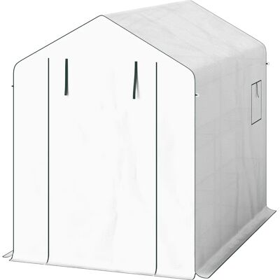 Serra in acciaio Outsunny con copertura UV - Giardino 3m² Serra in acciaio Outsunny con copertura UV - Giardino 3m²