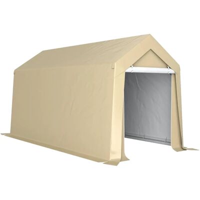 Abri de jardin Outsunny - Tente de stockage vélo - 2x3,6 m - Acier Beige - Publicité Abri de jardin Outsunny - Tente de stockage vélo - 2x3,6 m - Acier Beige - Publicité