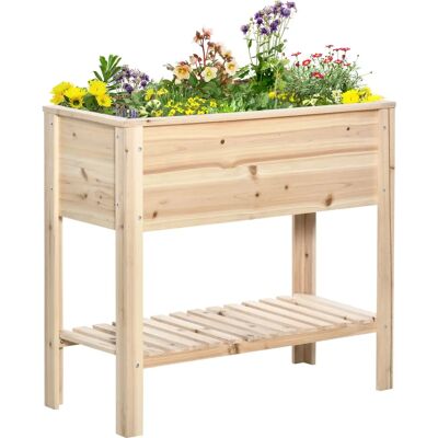 Jardinière surélevée Outsunny avec irrigation - Jardin - Publicité Jardinière surélevée Outsunny avec irrigation - Jardin - Publicité