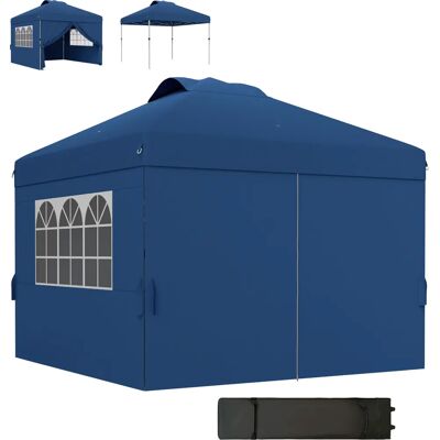 Pabellón de jardín plegable Outsunny 3x3 - Ajustable, portátil, protección UV30+ Pabellón de jardín plegable Outsunny 3x3 - Ajustable, portátil, protección UV30+
