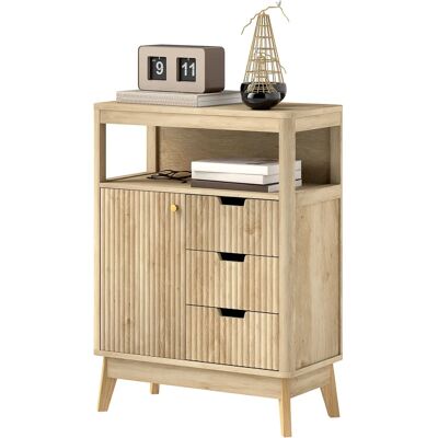 HOMCOM - Buffet - Madera de roble - 2 Puertas - Buffet HOMCOM - Buffet - Madera de roble - 2 Puertas - Buffet