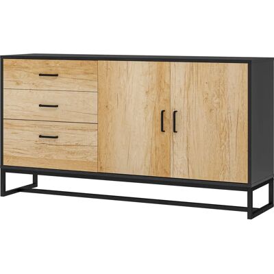 Buffet HOMCOM avec étagère réglable - Rangement salon - Publicité Buffet HOMCOM avec étagère réglable - Rangement salon - Publicité