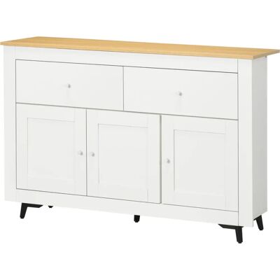 HOMCOM - Buffet 2D3P - White - 117x35x80 - Buffet - Publicité HOMCOM - Buffet 2D3P - White - 117x35x80 - Buffet - Publicité