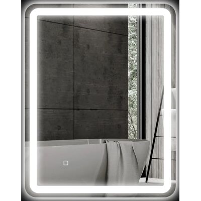 HOMCOM - Rectangular LED Mirror - Bathroom Mirror - Publicité HOMCOM - Rectangular LED Mirror - Bathroom Mirror - Publicité