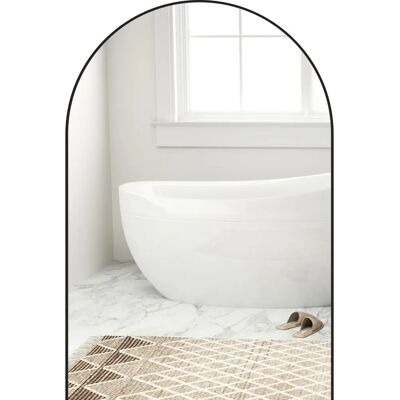 HOMCOM Espejo de Pared Curvo - Espejo de Baño - 60x90cm HOMCOM Espejo de Pared Curvo - Espejo de Baño - 60x90cm