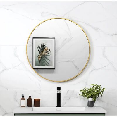 Espejo de Pared Redondo HOMCOM - 70cm Diámetro - Plata Espejo de Pared Redondo HOMCOM - 70cm Diámetro - Plata