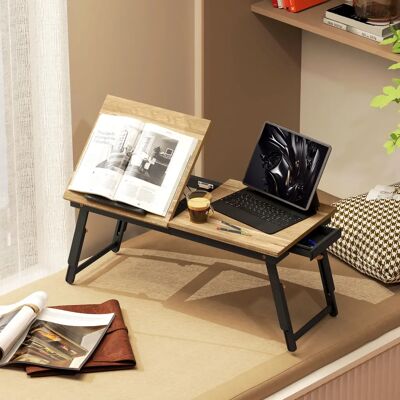 HOMCOM - Laptop Table - Cadre bambou - Laptop Desk - Publicité HOMCOM - Laptop Table - Cadre bambou - Laptop Desk - Publicité