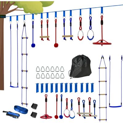 AIYAPLAY - Curso de obstáculos ninja - 10 m slackline AIYAPLAY - Curso de obstáculos ninja - 10 m slackline
