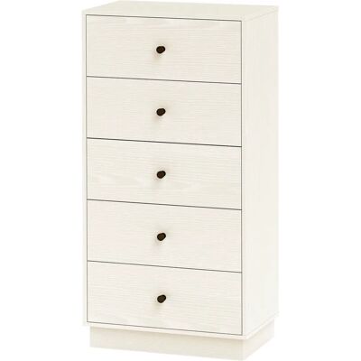 HOMCOM 5D Slim Chest - blanc - 95 cm - Chest of drawers - Publicité HOMCOM 5D Slim Chest - blanc - 95 cm - Chest of drawers - Publicité
