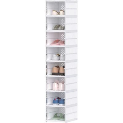 HOMCOM - 8-Pack - Blanc - EU 43 - Boîte à chaussures pliable - Publicité HOMCOM - 8-Pack - Blanc - EU 43 - Boîte à chaussures pliable - Publicité