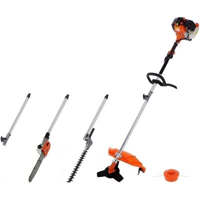GT GARDEN TT-M2600-3 52 cm3 - 30 cm bar - 45 cm lame de taille - Outil multifonction jardin - Publicité GT GARDEN TT-M2600-3 52 cm3 - 30 cm bar - 45 cm lame de taille - Outil multifonction jardin - Publicité