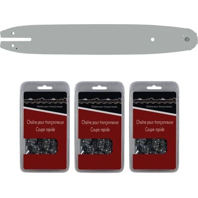 Guía y juego de cadenas 30cm para STIHL MS 170, 171, 180 Guía y juego de cadenas 30cm para STIHL MS 170, 171, 180