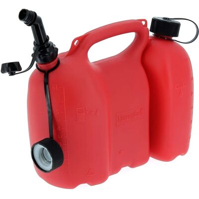 GT GARDEN Doble bidón de combustible y aceite - Rojo GT GARDEN Doble bidón de combustible y aceite - Rojo