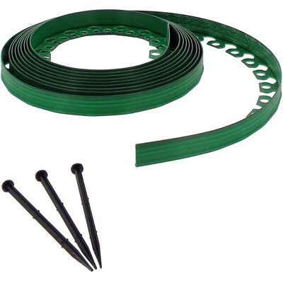 GT GARDEN Bordo da giardino flessibile - 3,8cm x 10m - Verde GT GARDEN Bordo da giardino flessibile - 3,8cm x 10m - Verde