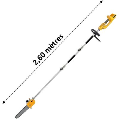 GT ELEC - 40V - 2,60 m portée - guide 26 cm - Hedge trimmer - Publicité GT ELEC - 40V - 2,60 m portée - guide 26 cm - Hedge trimmer - Publicité