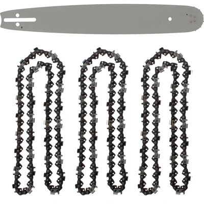 GT GARDEN Guía de 16 pulgadas y juego de 3 cadenas GT GARDEN Guía de 16 pulgadas y juego de 3 cadenas