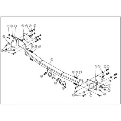Mercedes - CLA C117 - 04/13-03/19 - AMG Pack - Tow hitch (Attelage) Mercedes - CLA C117 - 04/13-03/19 - AMG Pack - Tow hitch (Attelage)