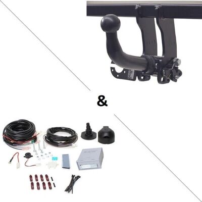 Auto-Hak - Toyota Corolla Hayon - Rotule horizontale démontable - Faisceau universel 7 broches - Attelage Auto-Hak - Toyota Corolla Hayon - Rotule horizontale démontable - Faisceau universel 7 broches - Attelage