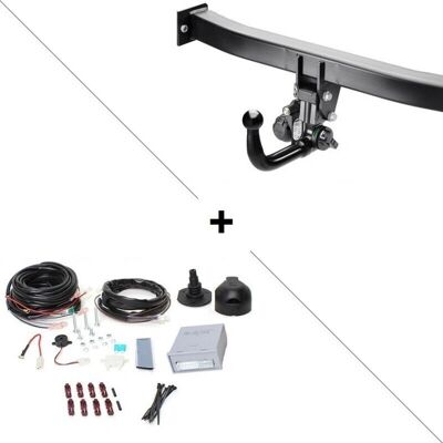 Brink - Ford Galaxy Y - Rotule verticale démontable sans outil - Faisceau universel 7 broches - Attelage Brink - Ford Galaxy Y - Rotule verticale démontable sans outil - Faisceau universel 7 broches - Attelage
