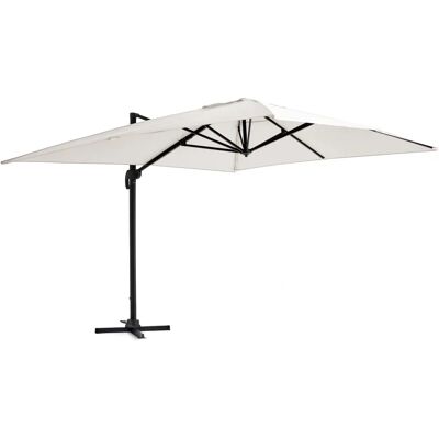 Oviala - Parasol rectangulaire en aluminium - 12m² ombrage - Publicité Oviala - Parasol rectangulaire en aluminium - 12m² ombrage - Publicité