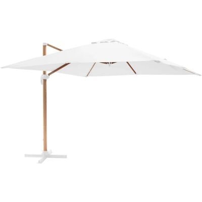 Oviala - Parasol suspendu carré 3x3m Aspect bois - Parasol - Publicité Oviala - Parasol suspendu carré 3x3m Aspect bois - Parasol - Publicité