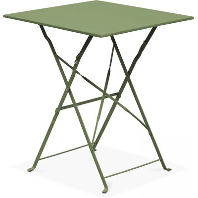 Oviala - Table de jardin pliante en acier vert cactus - Table de jardin - Publicité Oviala - Table de jardin pliante en acier vert cactus - Table de jardin - Publicité