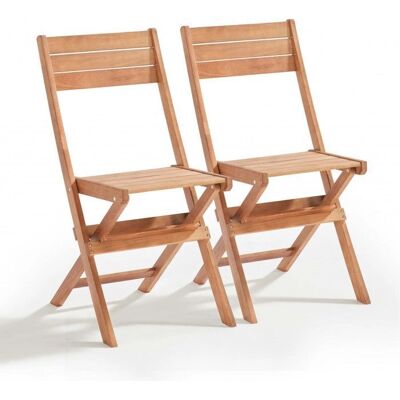 Chicos - Chaises pliantes en bois d'eucalyptus - Mobilier de jardin - Publicité Chicos - Chaises pliantes en bois d'eucalyptus - Mobilier de jardin - Publicité