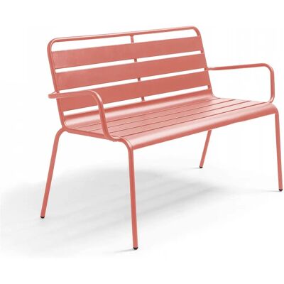 Banquette de Jardin en Acier Oviala Palavas - Avec Accoudoirs - Publicité Banquette de Jardin en Acier Oviala Palavas - Avec Accoudoirs - Publicité