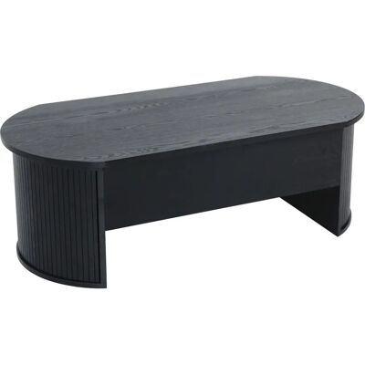 Oviala Table Basse Ovale avec Couvercle Levant - Table Basse - Publicité Oviala Table Basse Ovale avec Couvercle Levant - Table Basse - Publicité