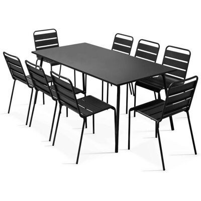 Ensemble de Jardin Oviala - Table Rectangulaire 180x90cm et 8 Chaises - Publicité Ensemble de Jardin Oviala - Table Rectangulaire 180x90cm et 8 Chaises - Publicité