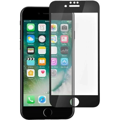 Verre trempé pour iPhone 7/8 / SE 2020 - Muvit Noir - Publicité Verre trempé pour iPhone 7/8 / SE 2020 - Muvit Noir - Publicité