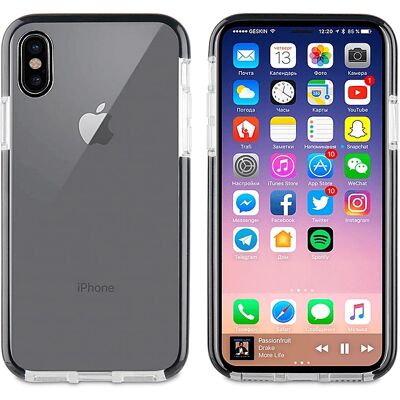 Funda antichoque transparente para iPhone X / XS - 2m protección Funda antichoque transparente para iPhone X / XS - 2m protección