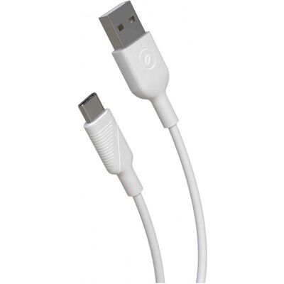 Câble USB Muvit - 1,2 m Blanc - Charge Rapide & Synchronisation Câble USB Muvit - 1,2 m Blanc - Charge Rapide & Synchronisation