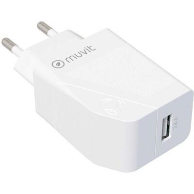 Muvit MCPAK0002 - Chargeur Rapide Universel Blanc Muvit MCPAK0002 - Chargeur Rapide Universel Blanc