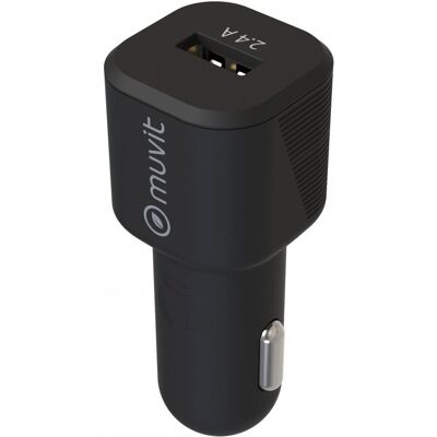 Chargeur voiture universel Muvit MCDCC0006 - Noir - Chargeur pour téléphone Chargeur voiture universel Muvit MCDCC0006 - Noir - Chargeur pour téléphone