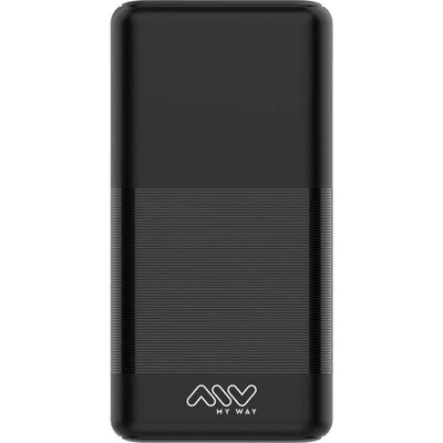 MYWAY Batterie Externe 20000mAh Noire - Power Bank - Publicité MYWAY Batterie Externe 20000mAh Noire - Power Bank - Publicité