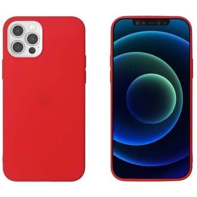 Myway iPhone 12 / 12 Pro Rode Zachte TPU Case Myway iPhone 12 / 12 Pro Rode Zachte TPU Case