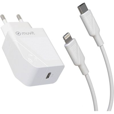 Muvit MUVIT MCPAK0043 Carregador Rápido Sem Fio - 20W, Materiais Reciclados Muvit MUVIT MCPAK0043 Carregador Rápido Sem Fio - 20W, Materiais Reciclados