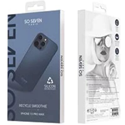 So Seven Coque en silicone pour iPhone 13 Pro Max - Bleu - Publicité So Seven Coque en silicone pour iPhone 13 Pro Max - Bleu - Publicité