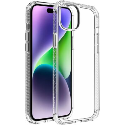 Étui transparent antichoc MUVIT pour iPhone 15 Plus - Publicité Étui transparent antichoc MUVIT pour iPhone 15 Plus - Publicité